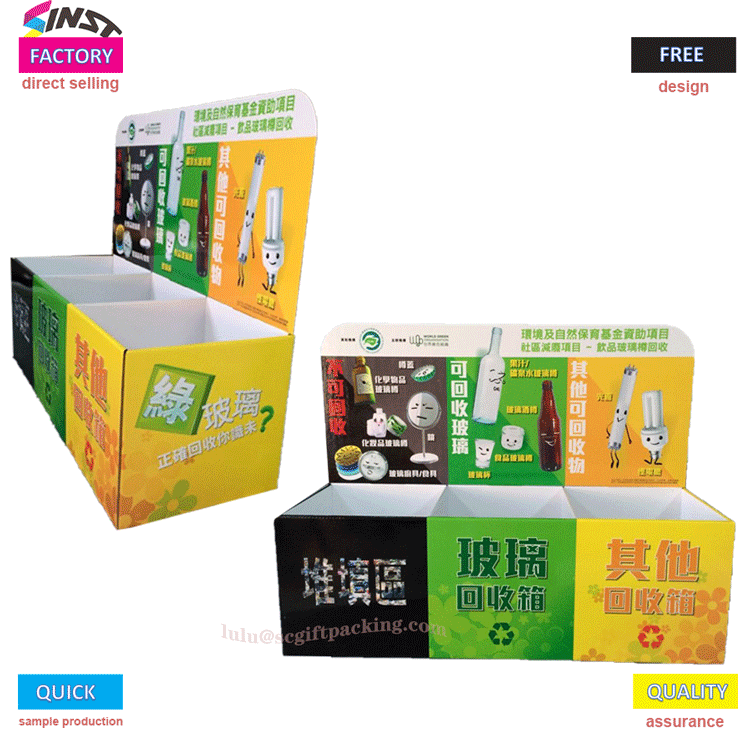 Lepota namizja Recycling Box Paper Display Rack